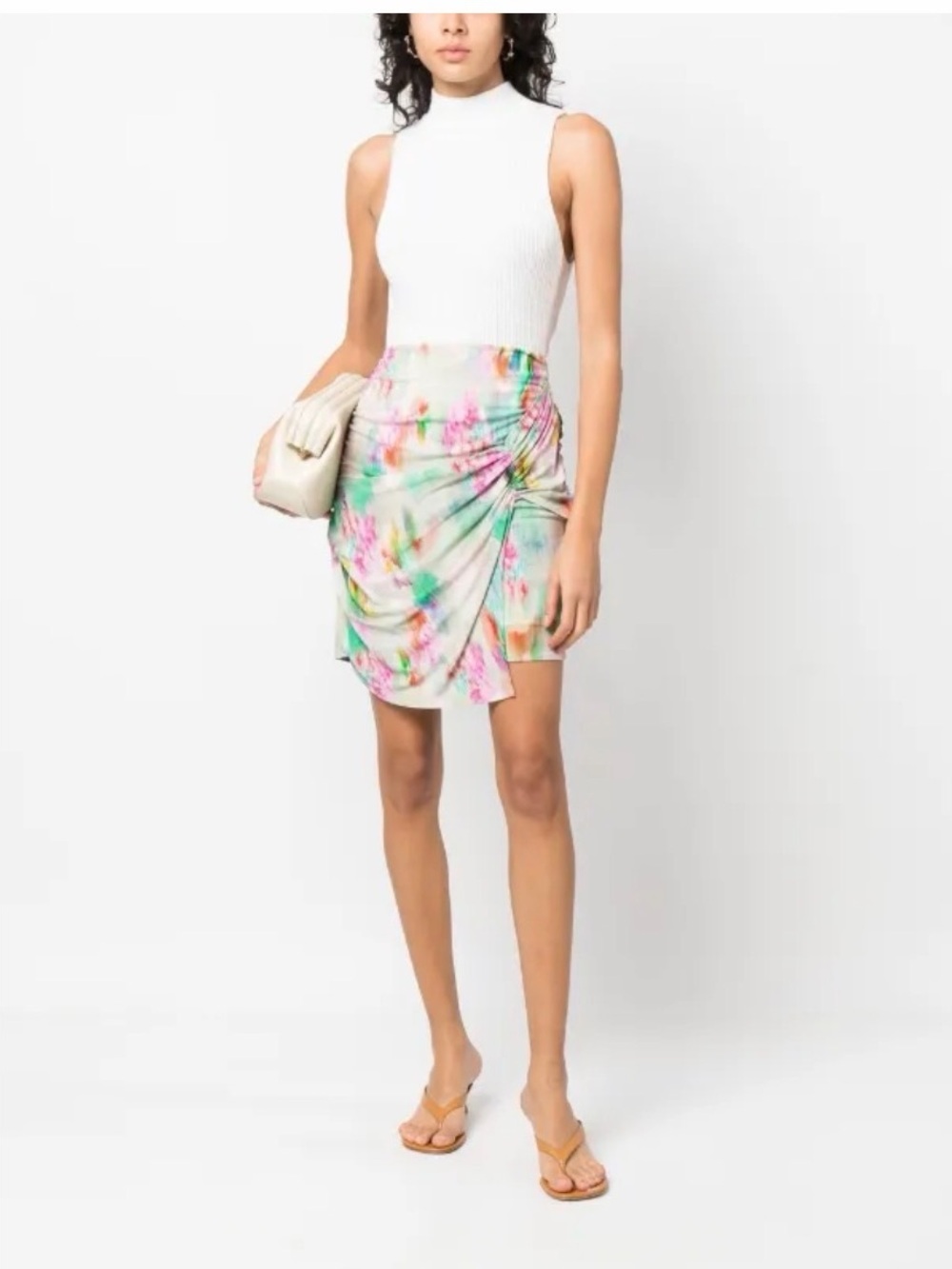 Iro Paris Zirana Printed Mini Skirt size S 36